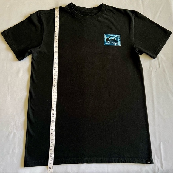Quiksilver T-shirt Men’s Black Medium Surf Beach Theme Short Sleeve - Picture 5 of 7